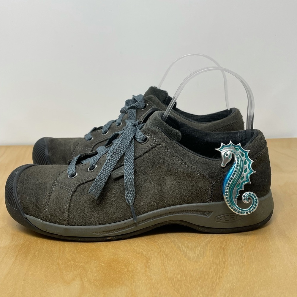 Keen Charcoal Athletic Shoes with Seahorse Accent